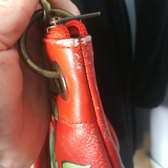 Anuschka ISLAND ESCAPE  Leather bag With Tropical Flowers hand painted - Picture 14 of 16